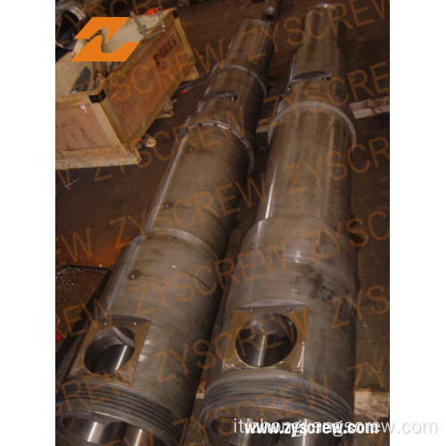 Macchinario plastica Bimetallico conico Twin Screw Barrel Zyt385